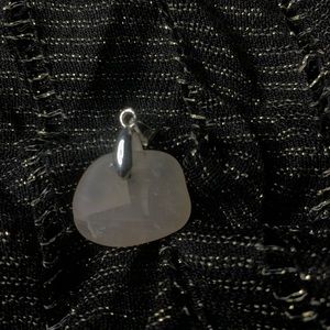 Rose Quartz rock necklace
